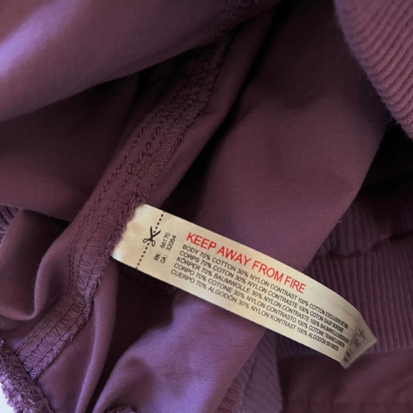 Free People Movement Fresh Start Barrel Leg Pants Sz XS Purple Wide Leg NWOT - Picture 9 of 9